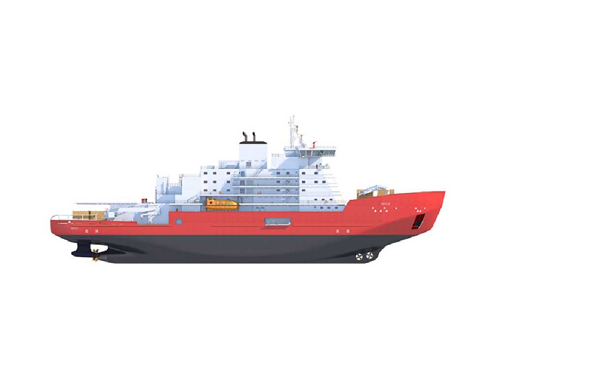La découpe de l’acier marque le début de la phase de construction du brise-glace Polaire Max, navire amiral du Canada