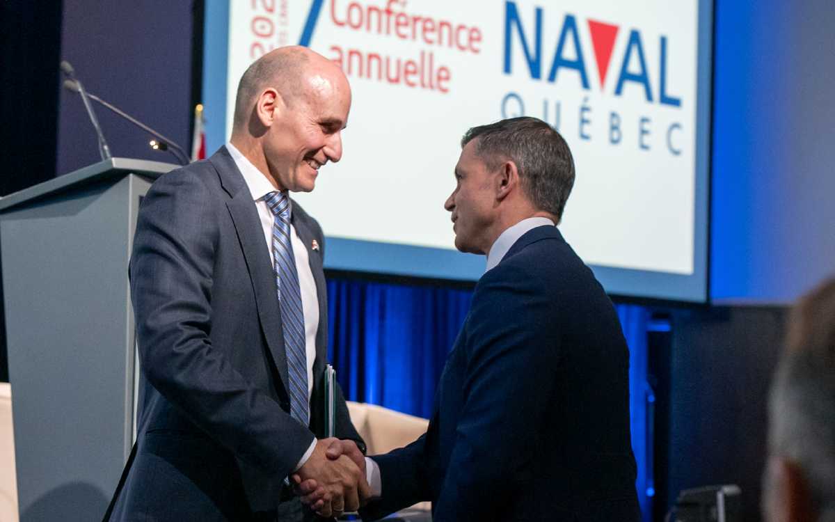 Le ministre Duclos annonce de nouveaux investissements dans la Stratégie nationale de construction navale lors de la conférence annuelle de Naval Québec