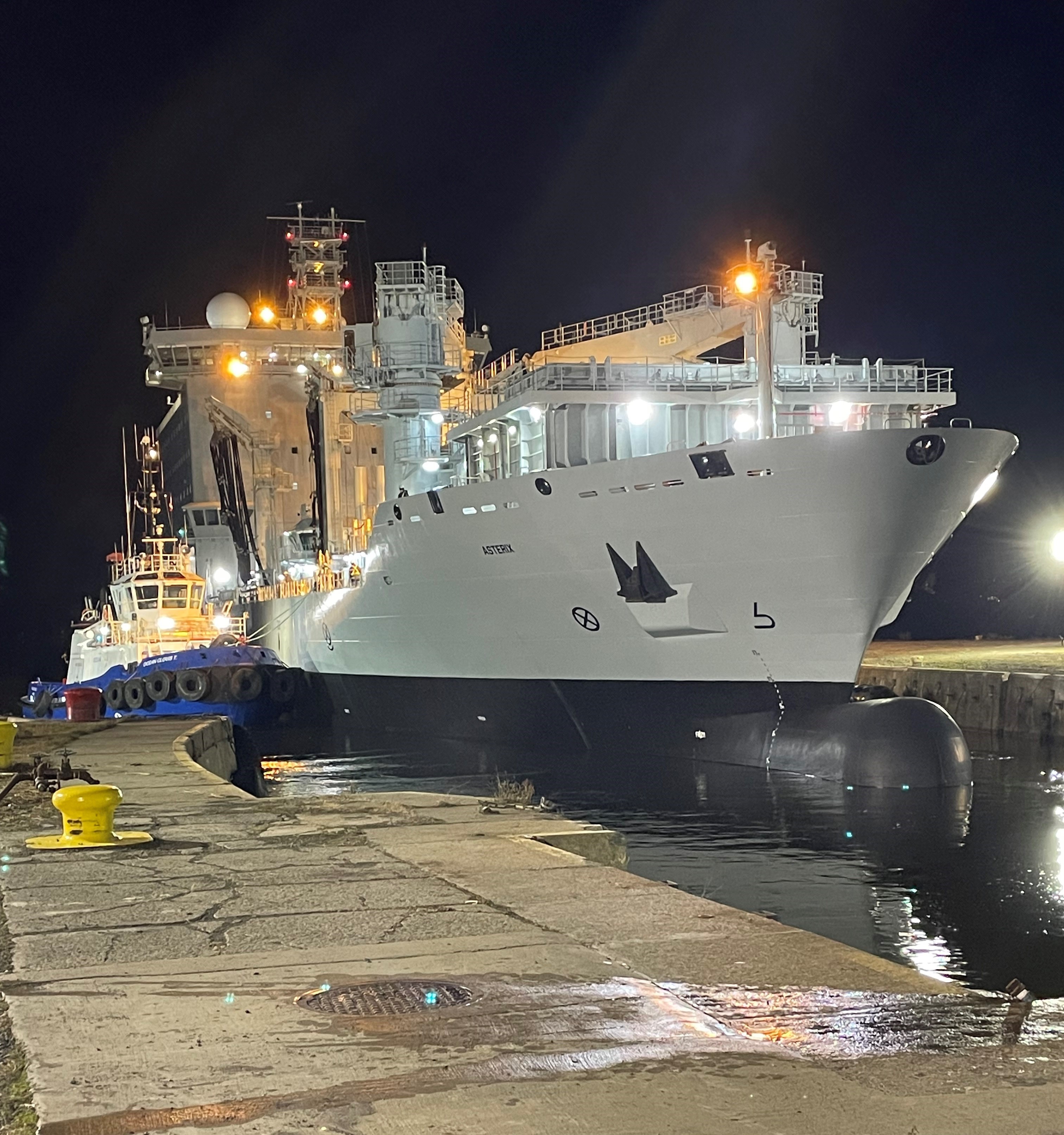 Canada’s Combat Support Ship Asterix Departs Davie After Scheduled Maintenance